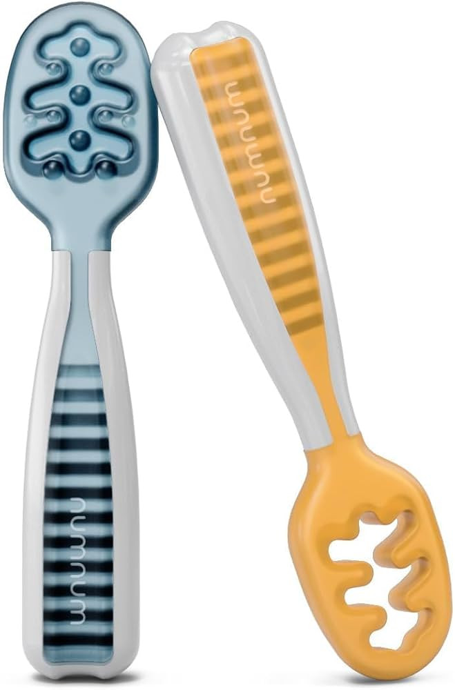 NumNum Baby Spoons Set, Baby Essentials Pre-Spoon GOOtensils for 6+ Months, First Stage Self-Feed... | Amazon (US)