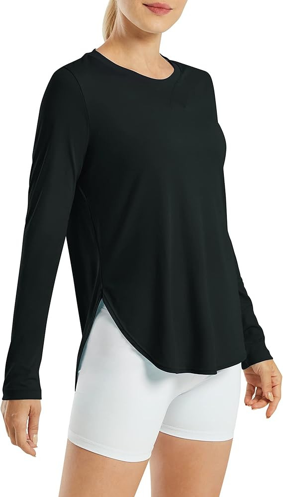 G4Free Women's UPF 50+ UV Shirts Long Sleeve Workout Sun Shirt Outdoor Gym Hiking Tops Quick Dry ... | Amazon (US)
