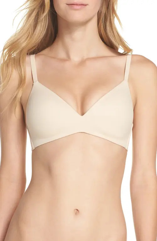 Wacoal How Perfect Wire Free T-Shirt Bra in Natural Nude at Nordstrom, Size 32Dd | Nordstrom