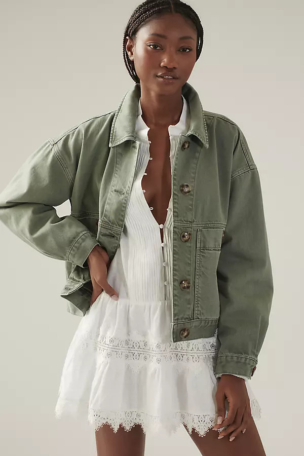 Utility Denim Shacket Jacket | Anthropologie (US)