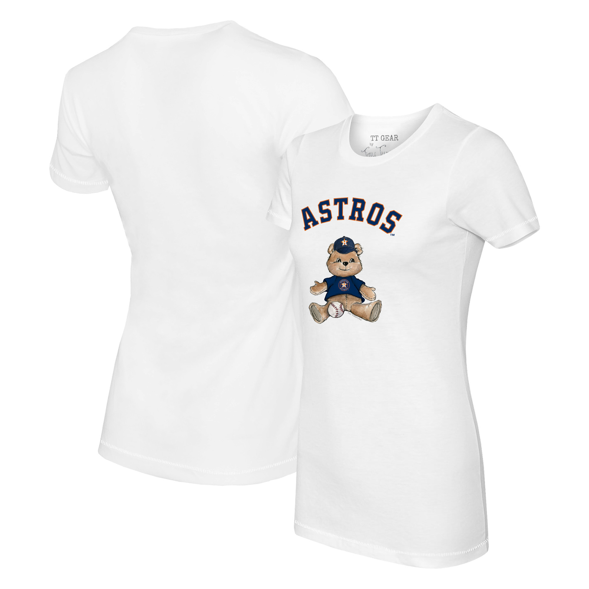 Women's Tiny Turnip White Houston Astros Teddy Boy T-Shirt | Fanatics