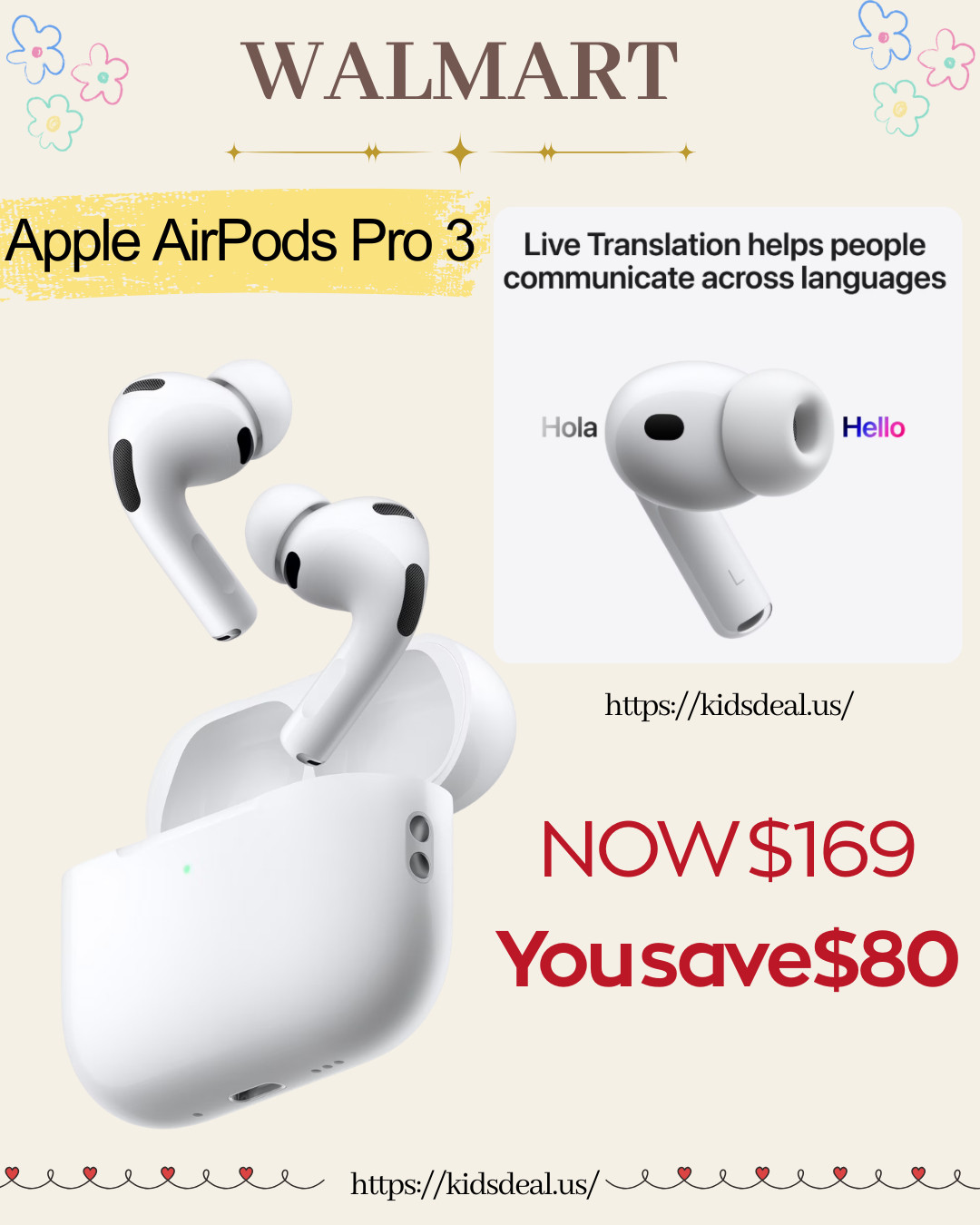 🎧✨ Apple AirPods Pro 3

More than just earbuds — your everyday smart companion 🍎💛

✨ Up to 2x better Active Noise Cancellation
✨ Richer bass, clearer vocals & immersive Spatial Audio 🎶
✨ Incredible sound for music, movies & gaming

🌍 Built-in Apple Intelligence translation helps make conversations and travel easier than ever ✈️

A must-have upgrade for Apple fans 🙌

#AirPodsPro3 #Apple #AppleAirPods #TechDeals #AppleIntelligence #TravelEssentials #NoiseCancelling #AppleFans #GiftIdeas #MomFinds 🎧✨

#LTKSaleAlert #LTKTravel #LTKMens