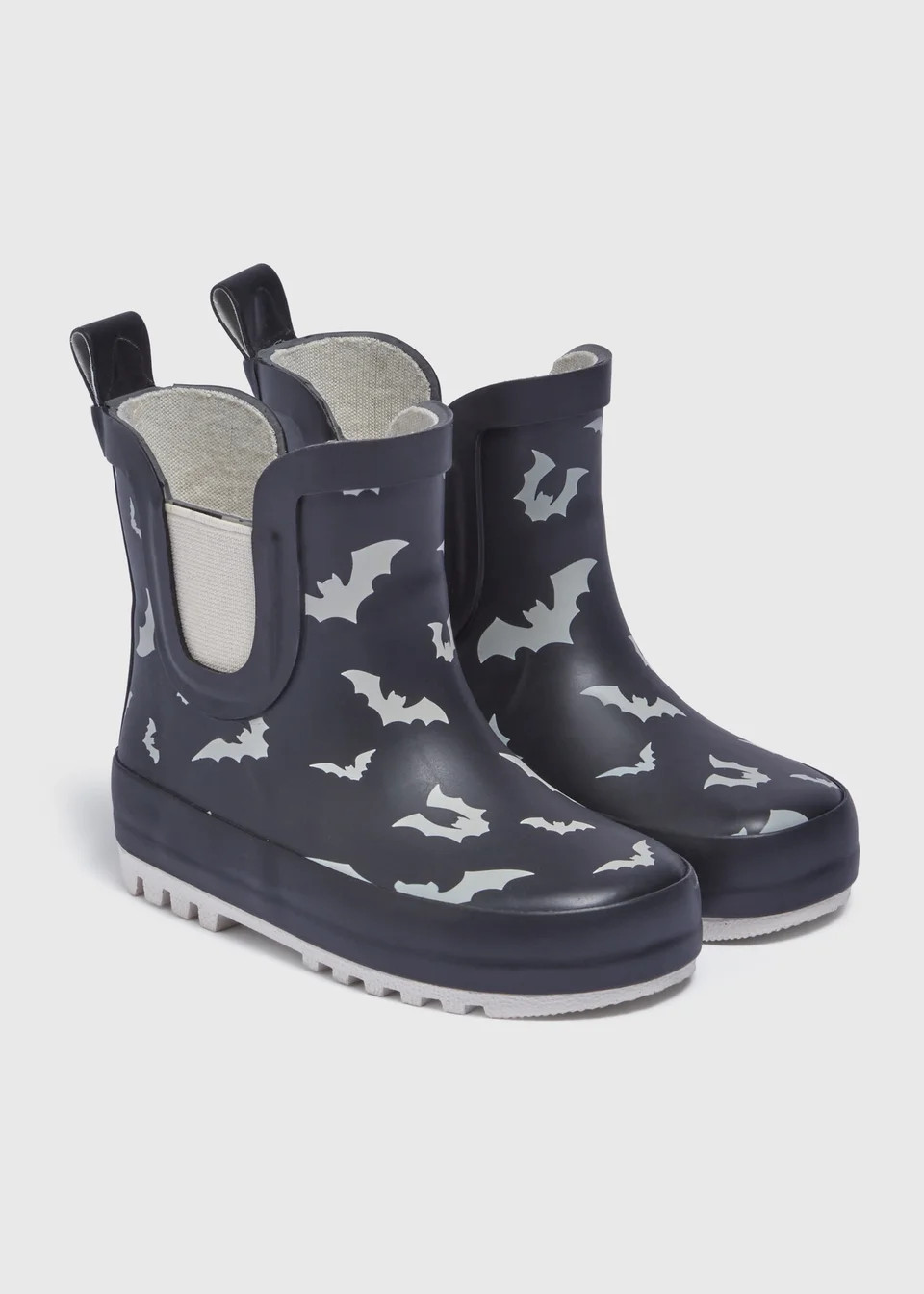 Boys Black Bat Chelsea Wellies (Younger 4-12) - Size 9 Infants | Matalan (UK)