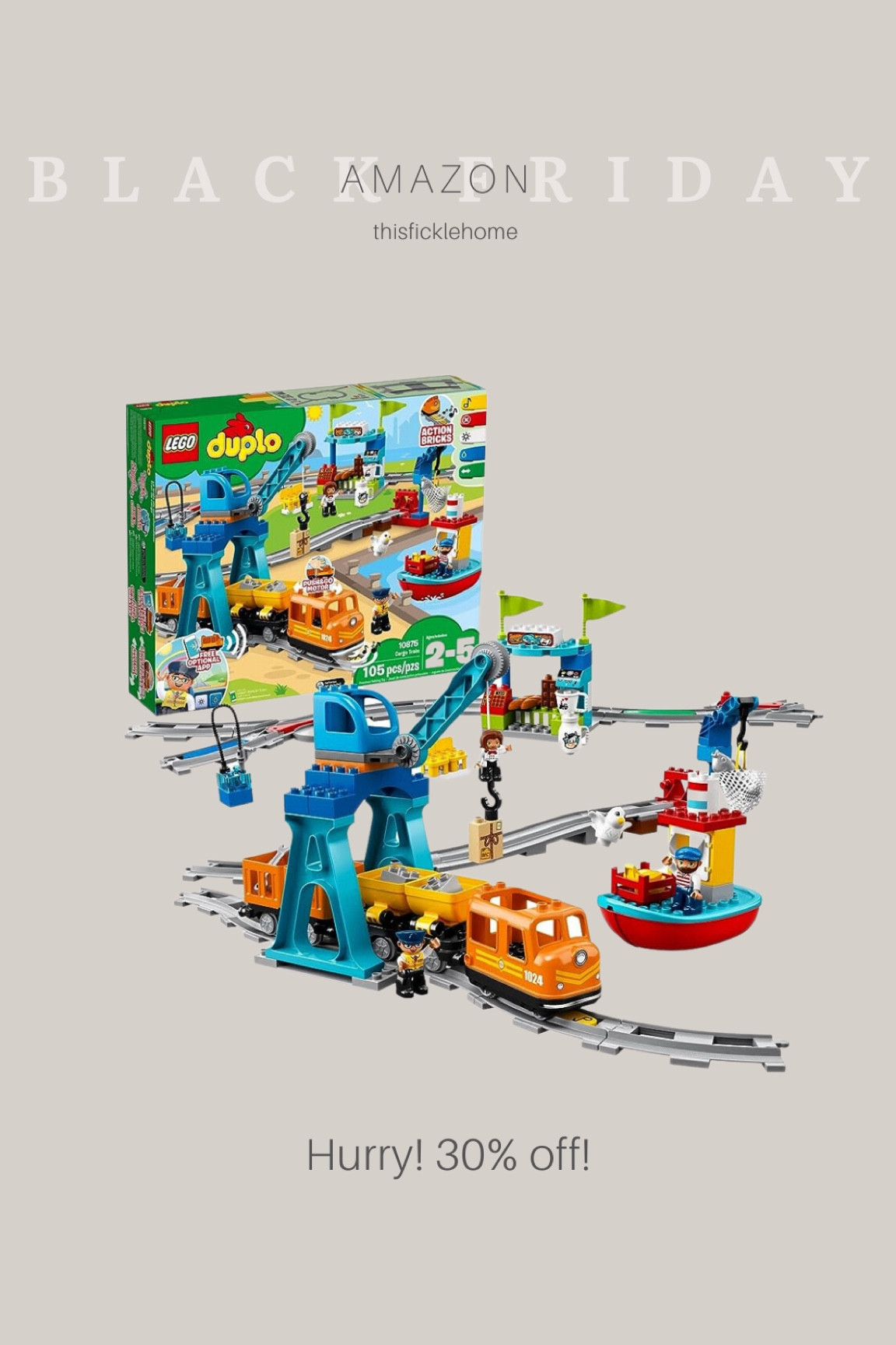 Duplo train, gift for young kids, Lego duplo cargo train set, Black Friday toys on sale.

#LTKkids #LTKGiftGuide #LTKsalealert