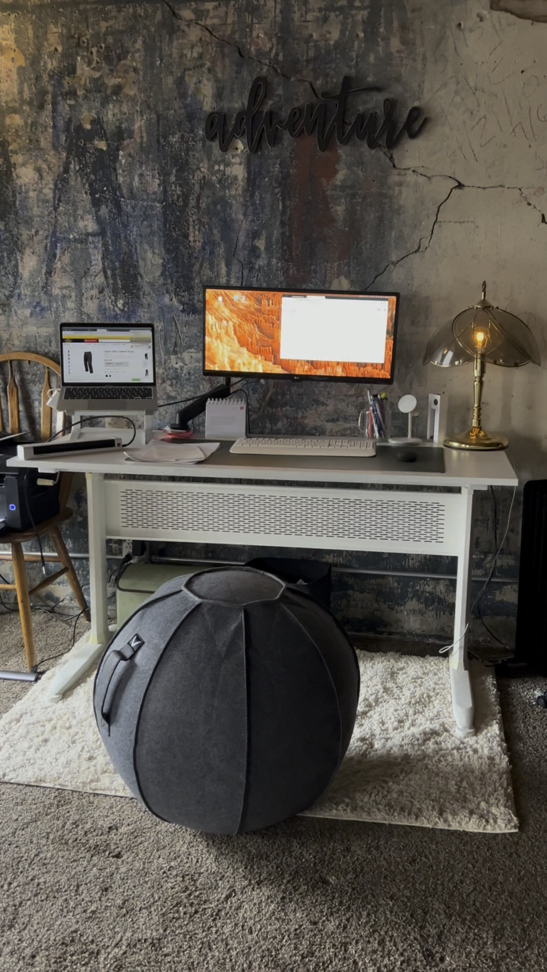 The Luno exercise ball desk chair is actually mad comfy & can confirm does help with ADHD fidgeting! 

#LTKSale #LTKunder100 #LTKhome