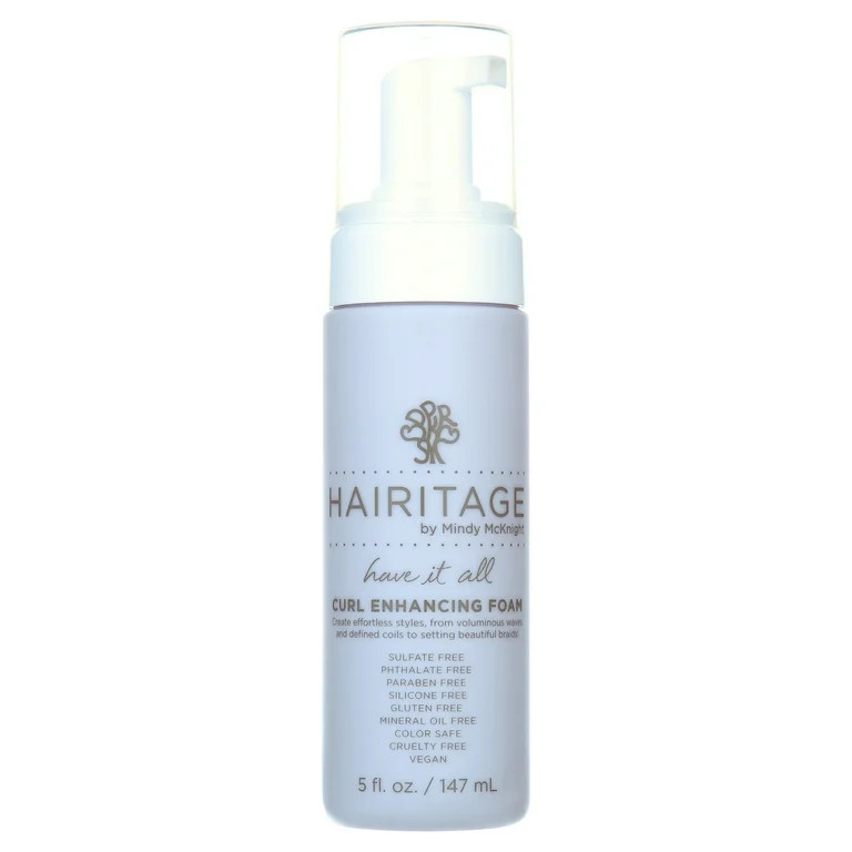Hairitage Have It All Curl Enhancing Foam Mousse with Quinoa & Rice Protein for Frizz Control, 5 ... | Walmart (US)