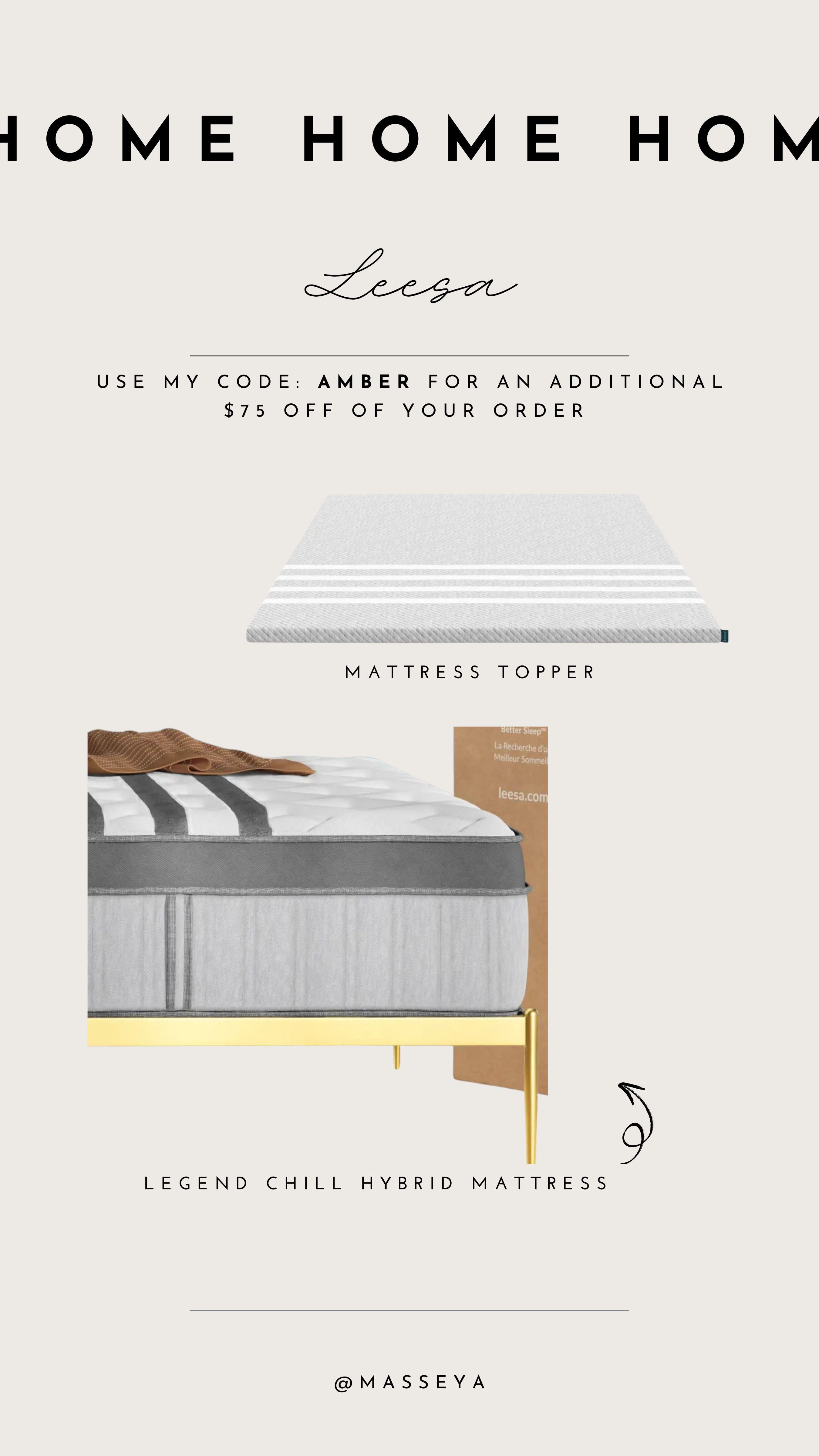 our favorite mattresses. use my code AMBER for an additional $75 off of your order. 

 #LTKSeasonal #LTKHome