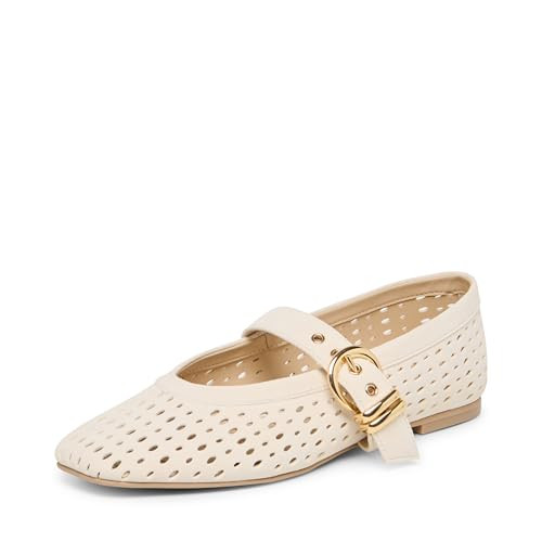 Dolce Vita Women's Mikel Ballet Flat, Creme, 8.5 | Amazon (US)