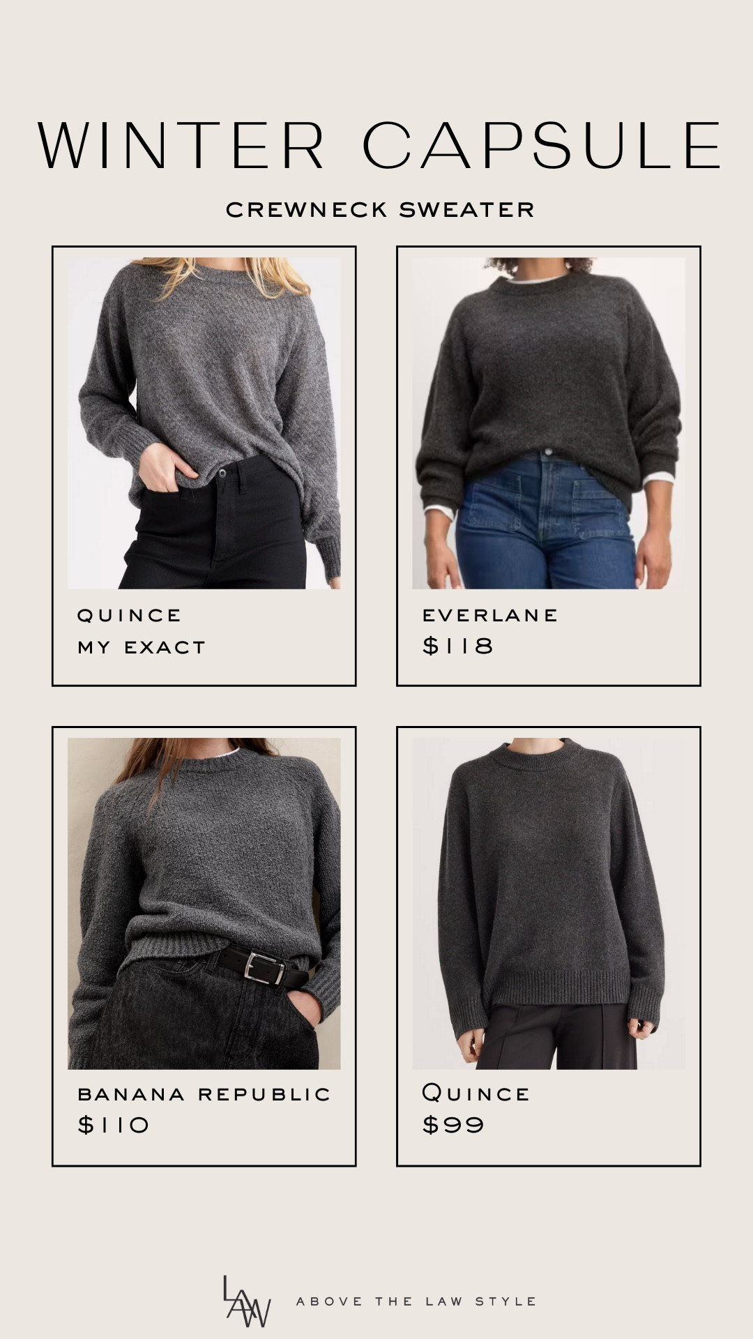 Winter Capsule: Crewneck Gray Sweatee

#LTKFindsUnder50 #LTKStyleTip #LTKFindsUnder100