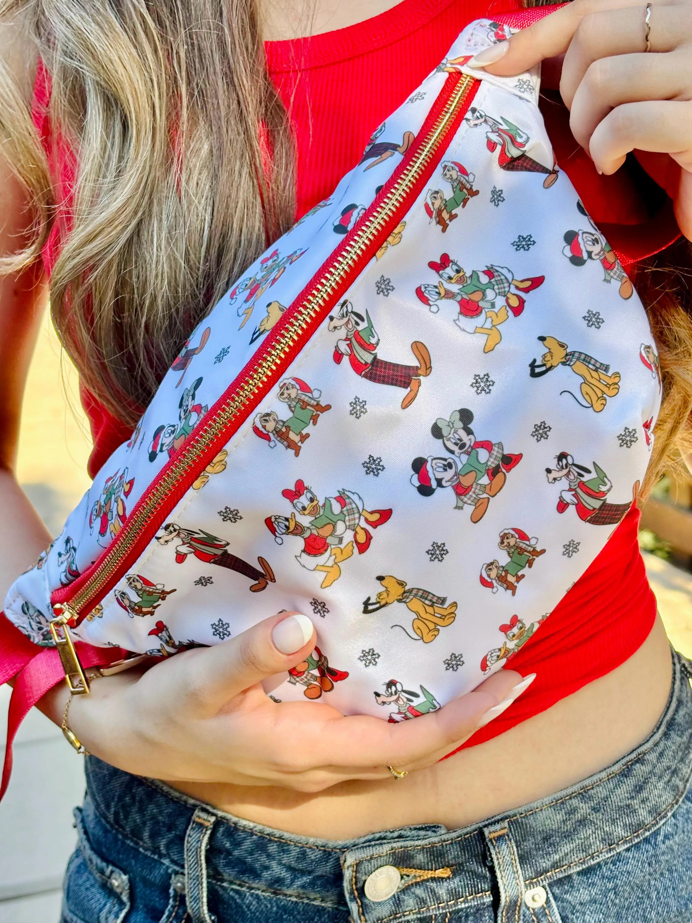 Magical Character Holiday Belt Bag | Disney Christmas Fanny Pack | Holiday Crossbody Bag | Christmas Theme Park Belt Bag | Etsy (Global)