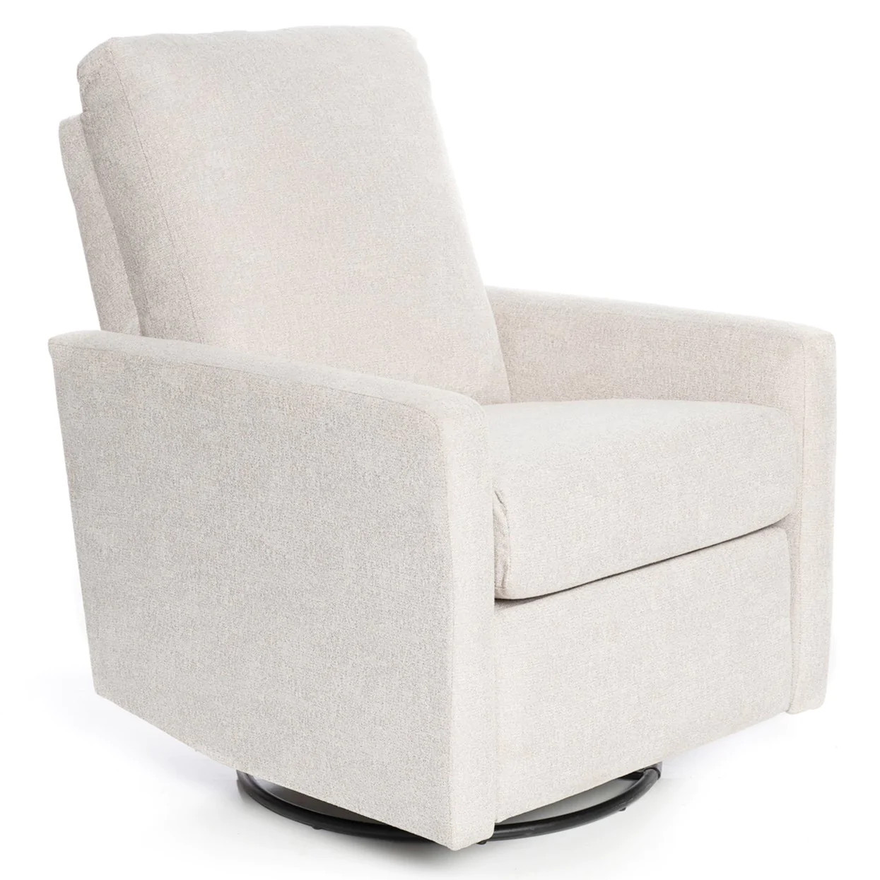 READY TO SHIP DREW –  Recliner Swivel Nursery Glider – Chenille Linen | Oilo Studio