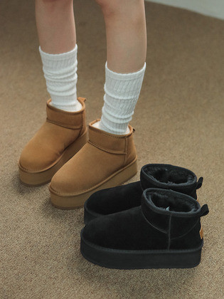 ljh1022 Platform fur shot boots _ 2colors | (주)더블유컨셉코리아/W Concept(KR)