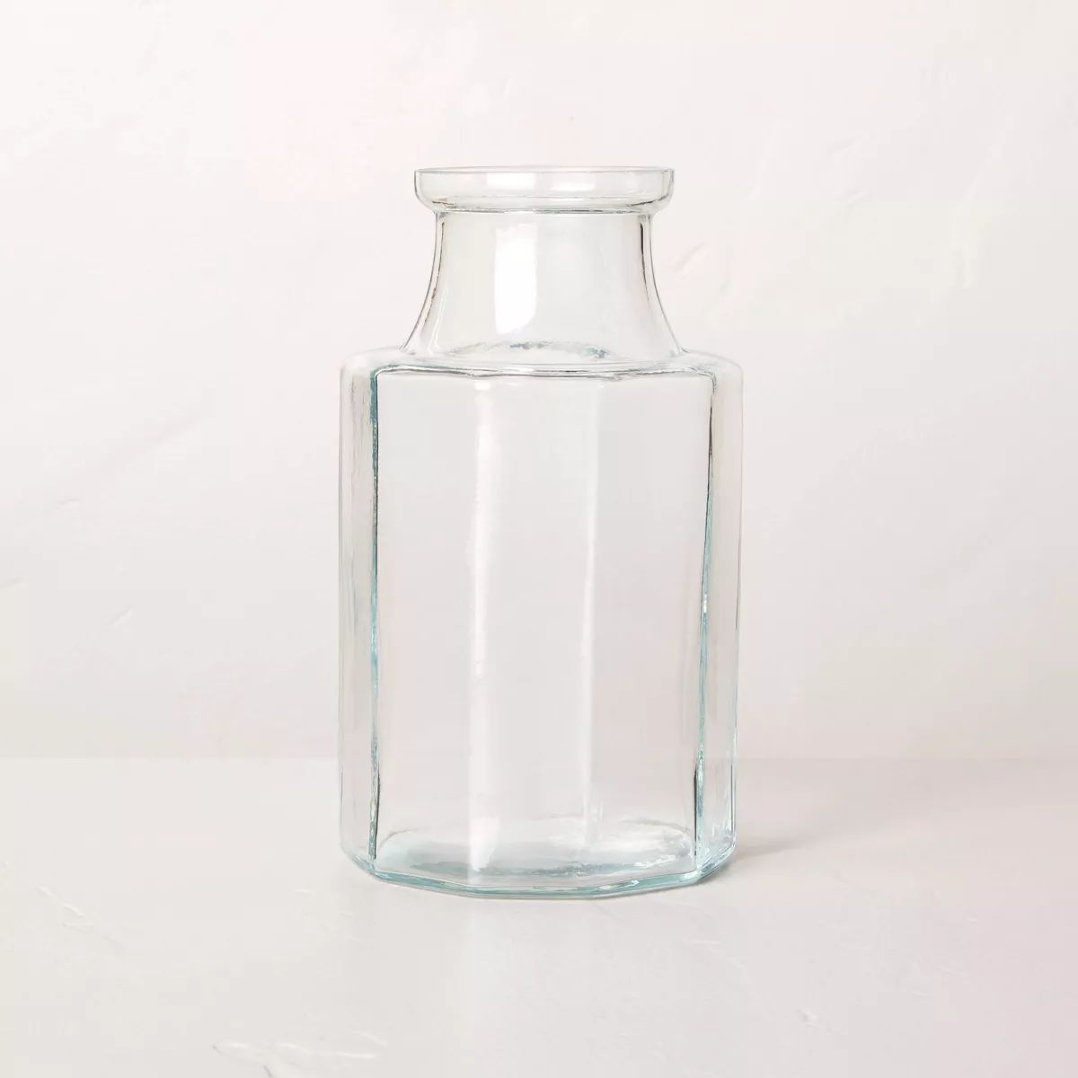 Octagonal Clear Glass Bottle Vase - Hearth & Hand™ with Magnolia | Target
