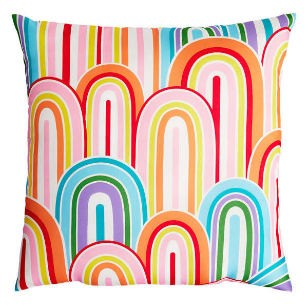 Oh Joy! Rainbow Outdoor Throw Pillow At Home, Polyester | At Home