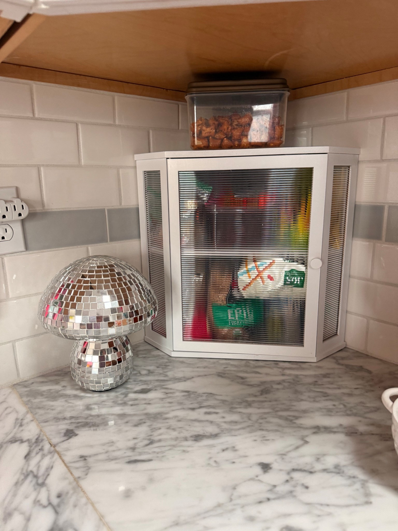 Corner cabinet / bread box! Just got this and it’s amazing! Stores so much, cleans up so much clutter, and improved our kitchen! 



#LTKHome #LTKFindsUnder50