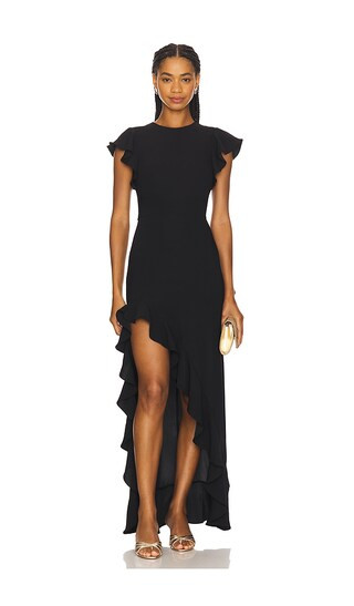Amanda Uprichard Anarosa Dress in Black. - size L | Revolve Clothing (Global)