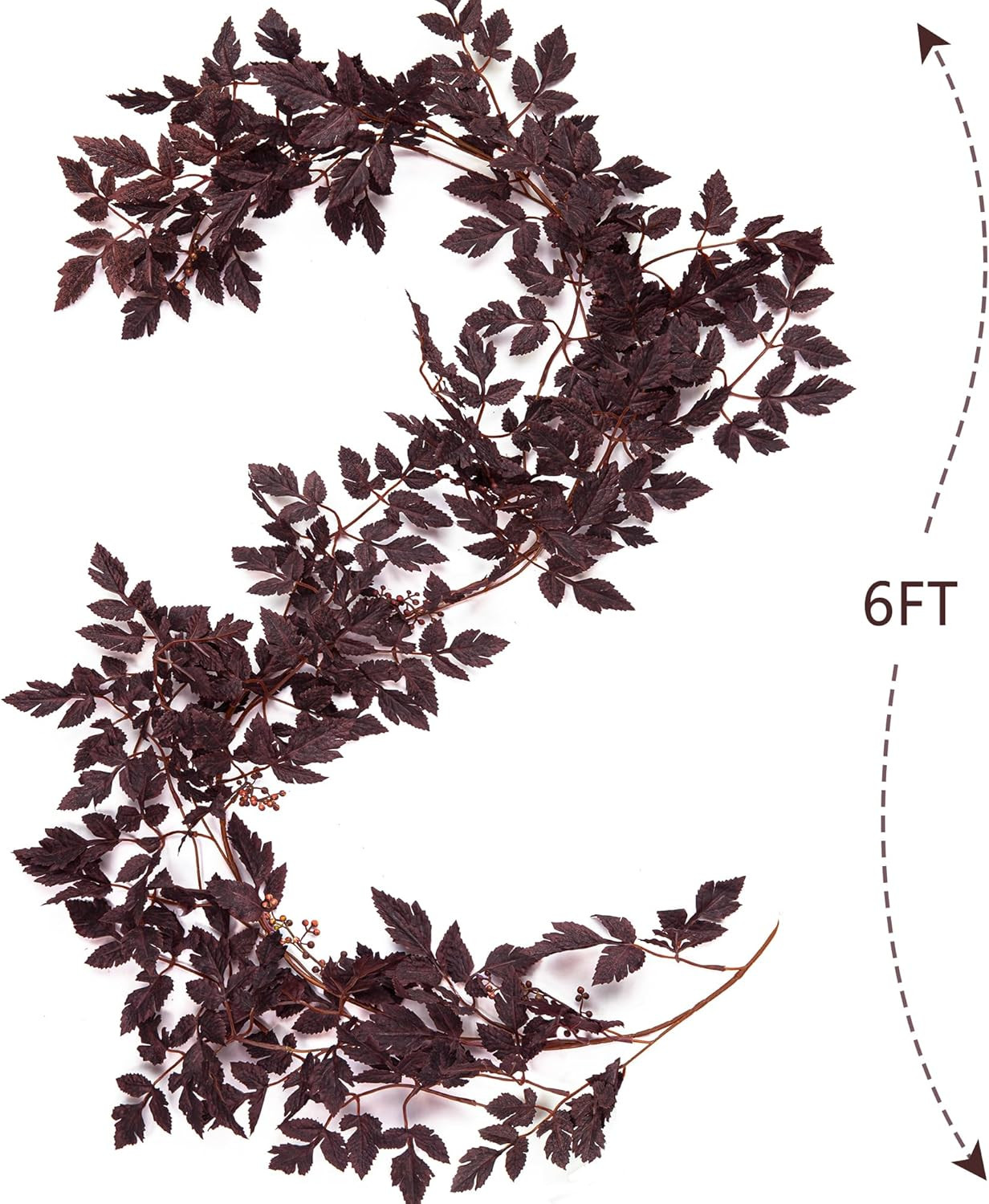 Fall Decor - Fall Decorations for Home - Fall Deals 6 Ft Plum Cimicifuga Seeded Garland - Artific... | Amazon (US)