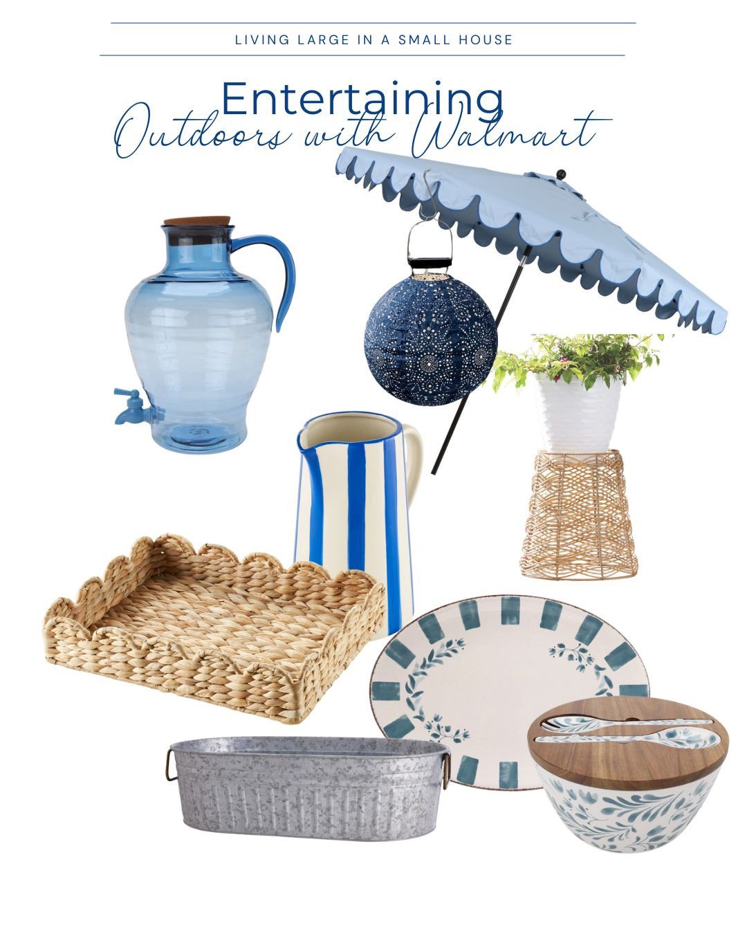 I’m getting ready for summer entertaining and found many things that I needed from #walmart. I’m obsessed with the umbrella and it was only $59  

#LTKSeasonal #LTKGiftGuide #LTKHome