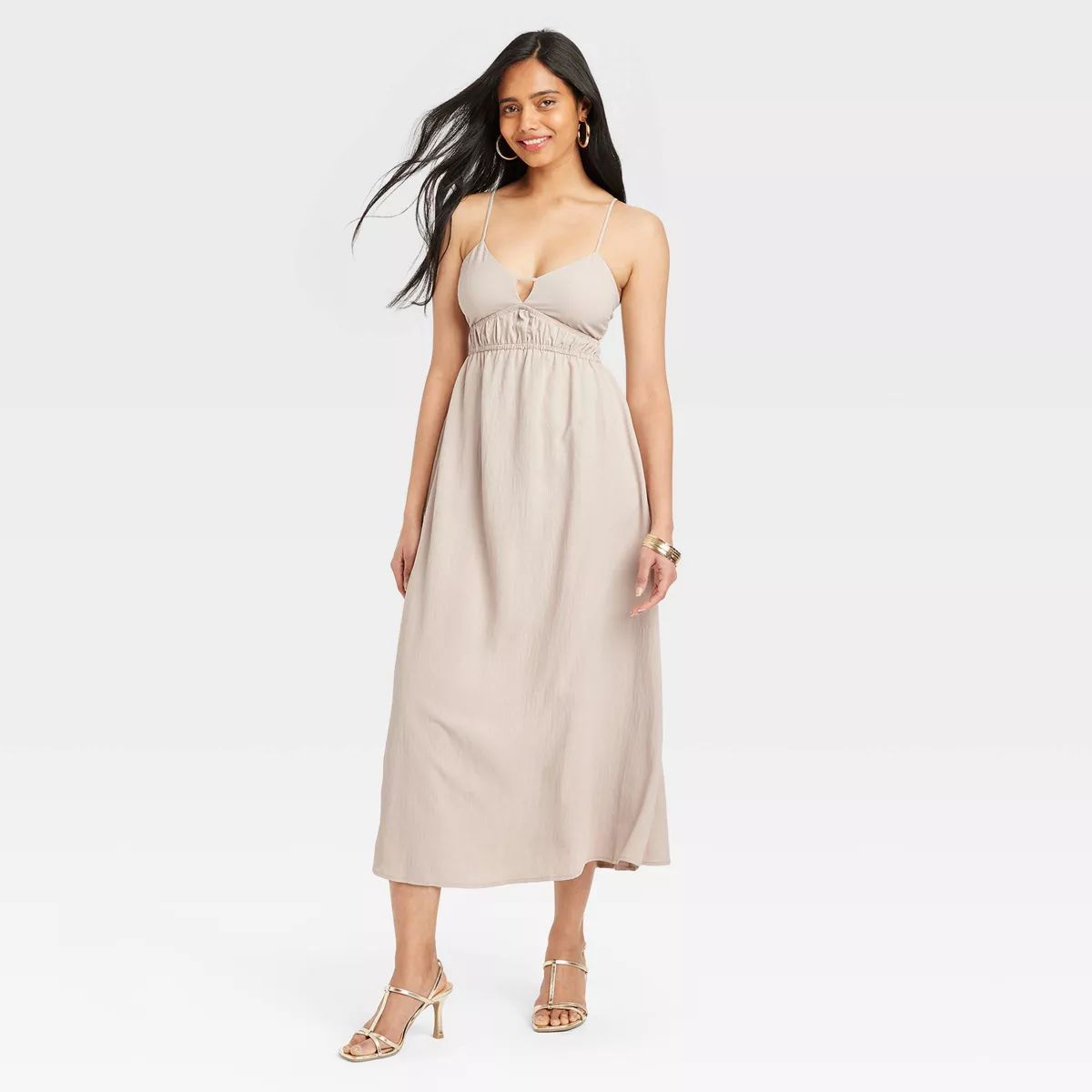 Women's Best Ever Maxi A-Line Dress - A New Day™ Taupe XS | Target