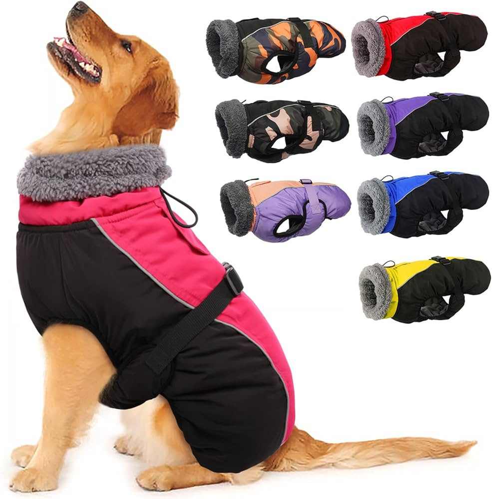 IECOii Extra Warm Dog Coat - Reflective, Adjustable Jacket with Buckle & Turtleneck for Cold Weat... | Amazon (US)