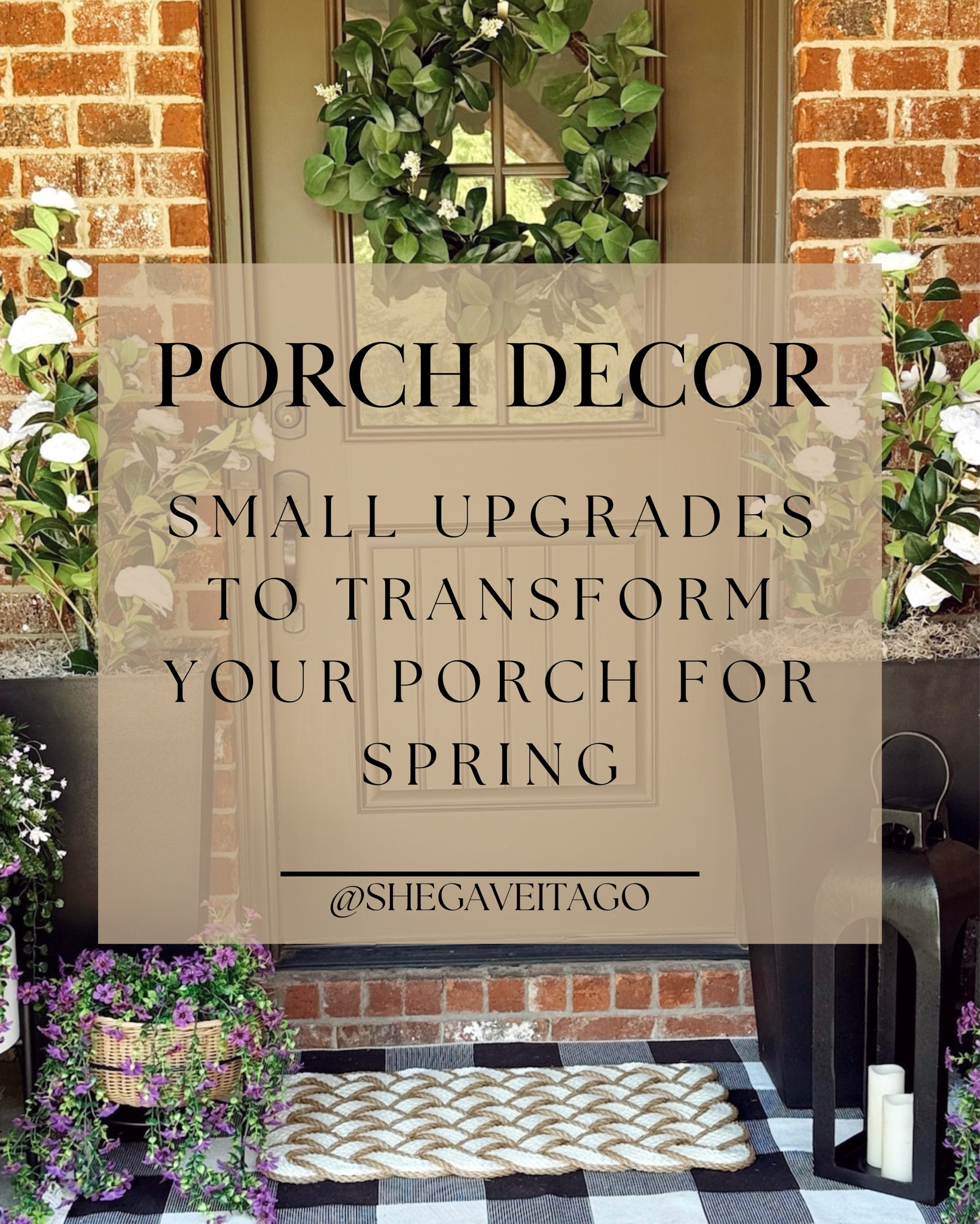 The best way to do a quick upgrade for your spring porch decor!!

#LTKStyleTip #LTKSeasonal #LTKHome