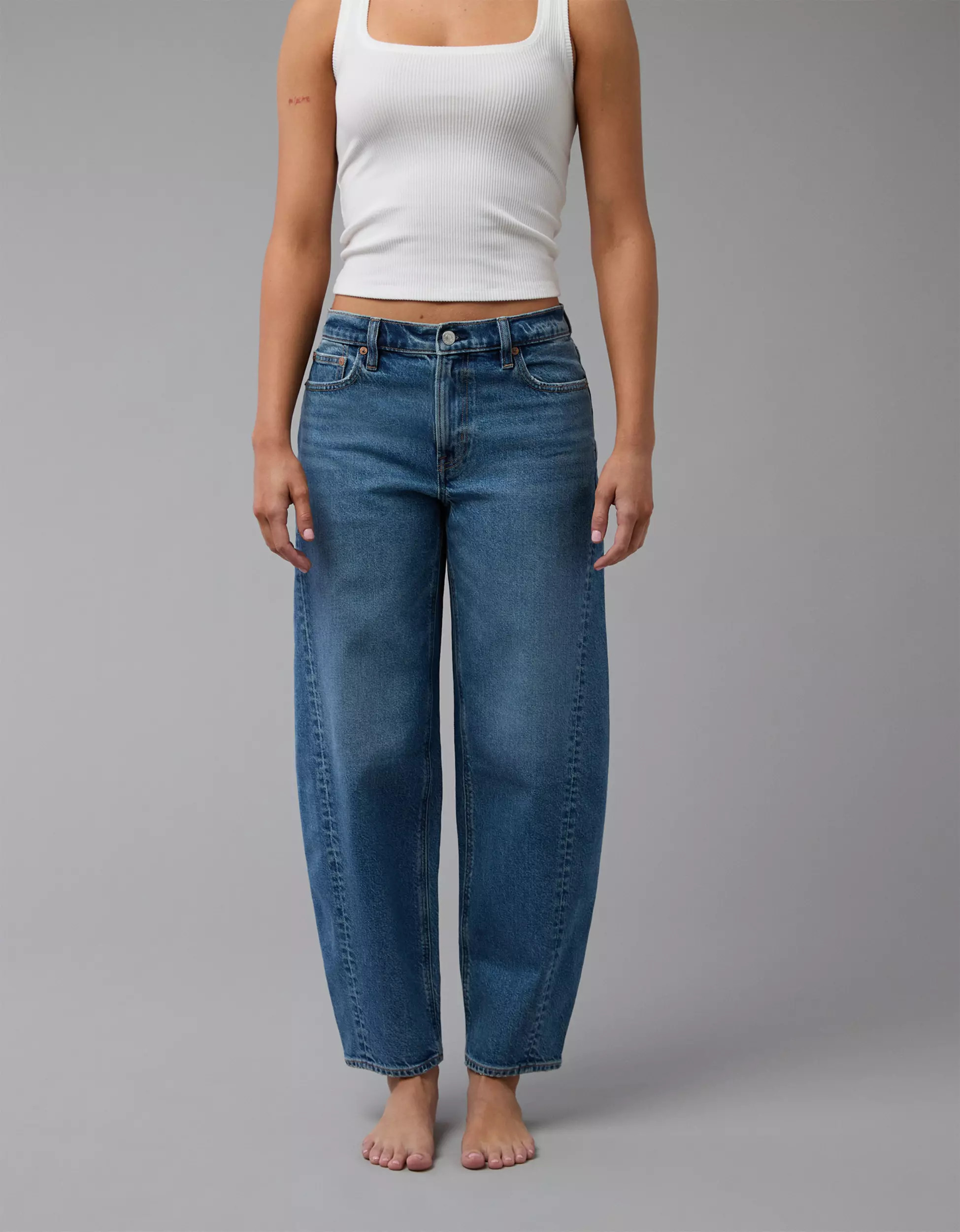AE Stretch Barrel Jean | American Eagle Outfitters (US & CA)
