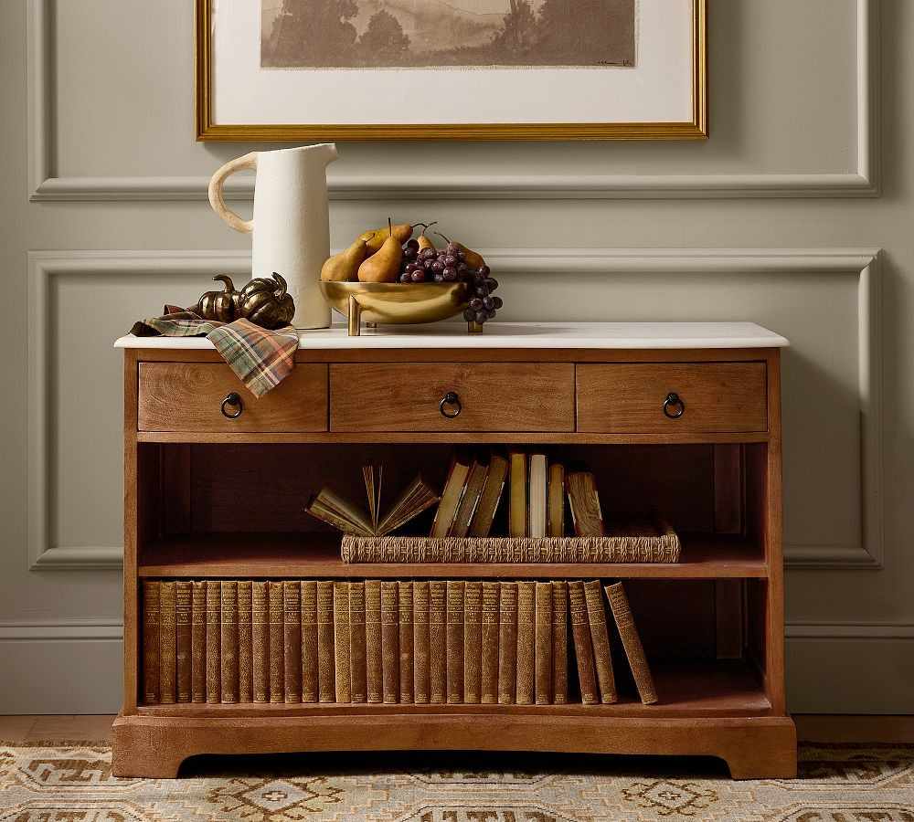 Scarlett Marble Console Table (48") | Pottery Barn (US)