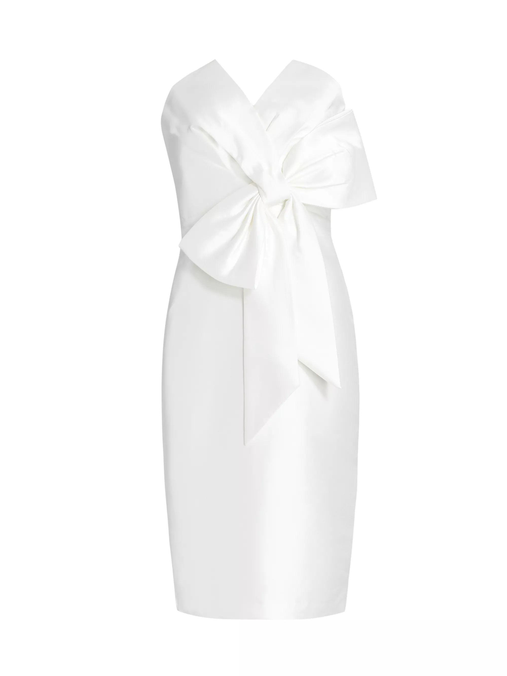 Scupture Bow-Front Strapless Dress | Saks Fifth Avenue