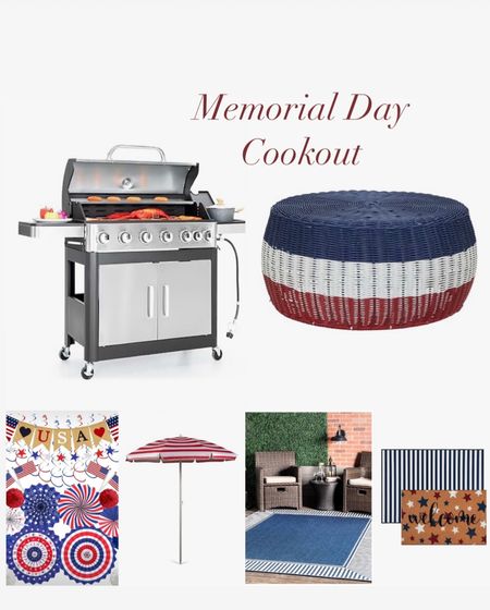 Memorial Day patio, gas grill, home entertaining, patio decor, red, white and blue

#LTKParties #LTKFamily #LTKHome