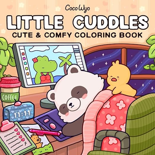Little Cuddles: Coloring Book for Adults and Teens Featuring Cute Animal Friends for Relaxation (... | Amazon (US)
