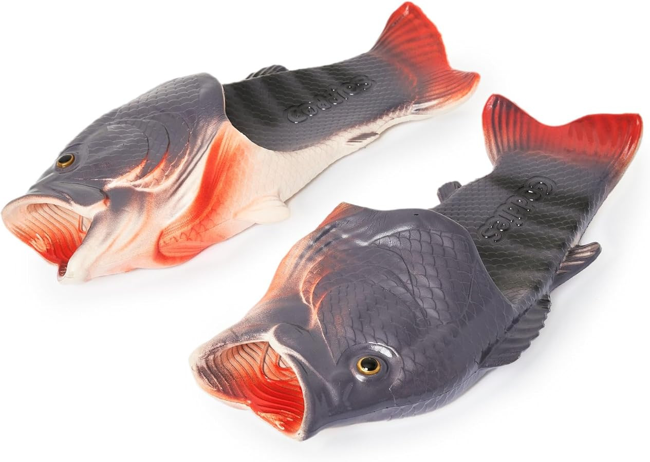 Coddies Fish Flip Flops | The Original Fish Slippers | Funny Gift, Unisex Sandals, Bass Slides, P... | Amazon (US)