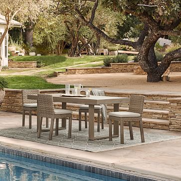 Portside Outdoor Dining Table & Urban Chairs Set | West Elm (US)