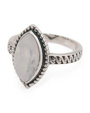 Made In India Sterling Silver Moonstone Ring | TJ Maxx