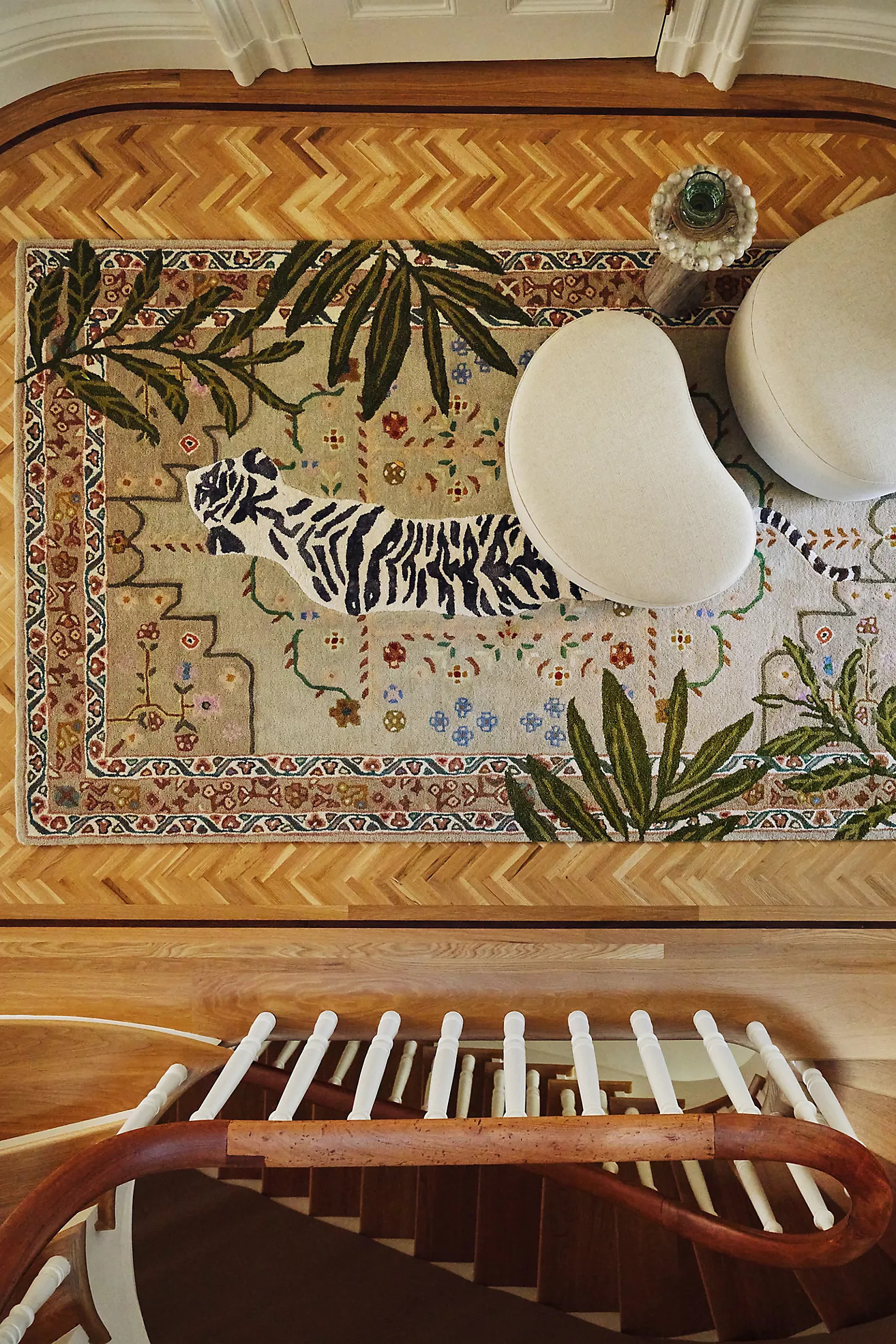 Hand Tufted Wool Blend Bengal Tiger Rug | Anthropologie (US)