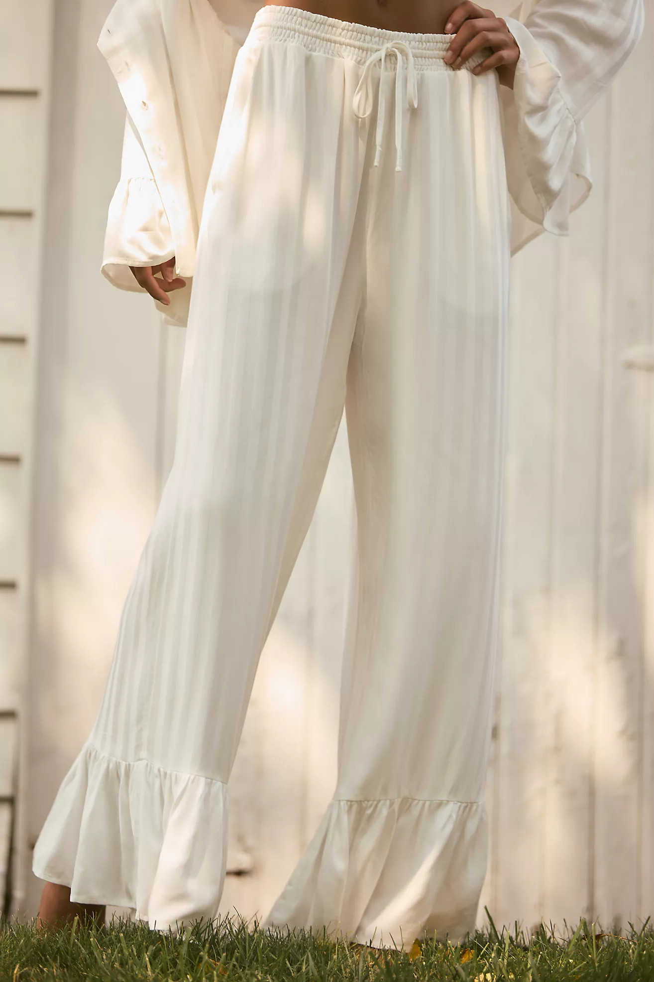 By Anthropologie Ruffle Pajama Pants | Anthropologie (US)