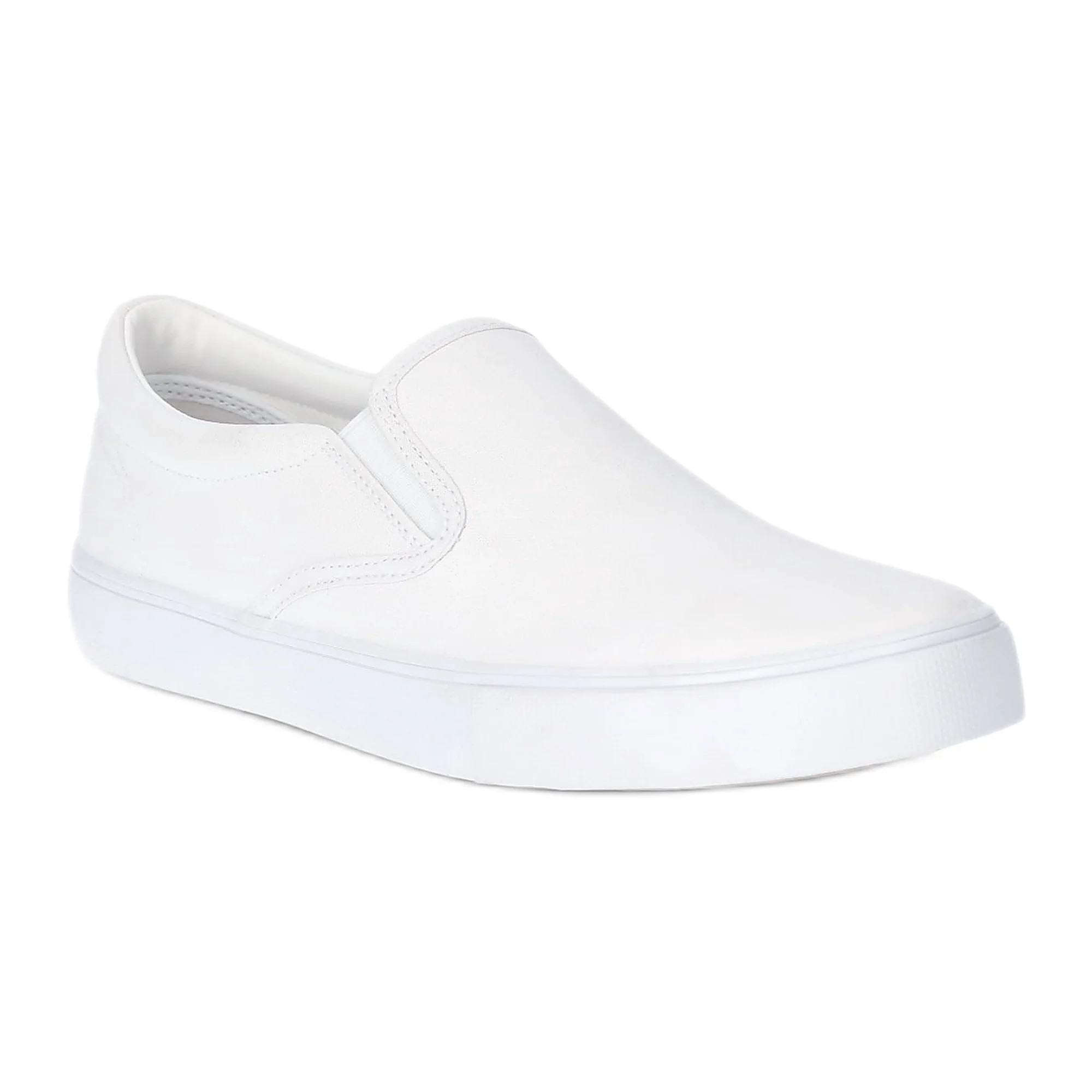 No Boundaries Women s Twin Gore Canvas Slip On Sneakers Wide Width Available | Walmart (US)