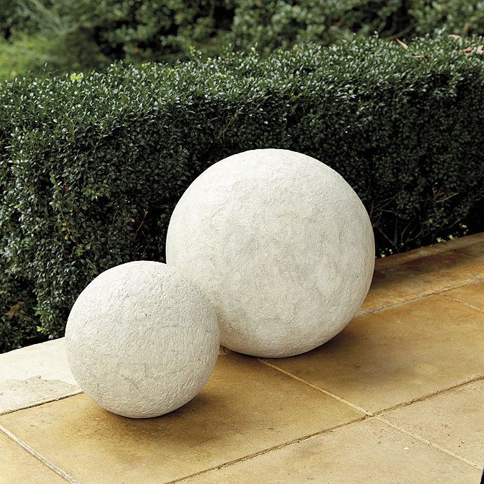 Suzanne Kasler Monde Volcanic Ash Outdoor Sphere | Ballard Designs, Inc.