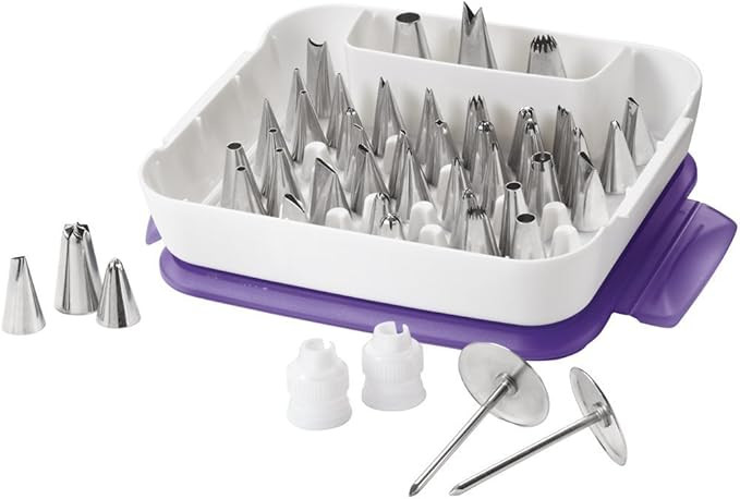 Wilton Master Cake Decorating Piping Tips Variety Set, Stainless Steel Cake & Cupcake Decorating ... | Amazon (US)