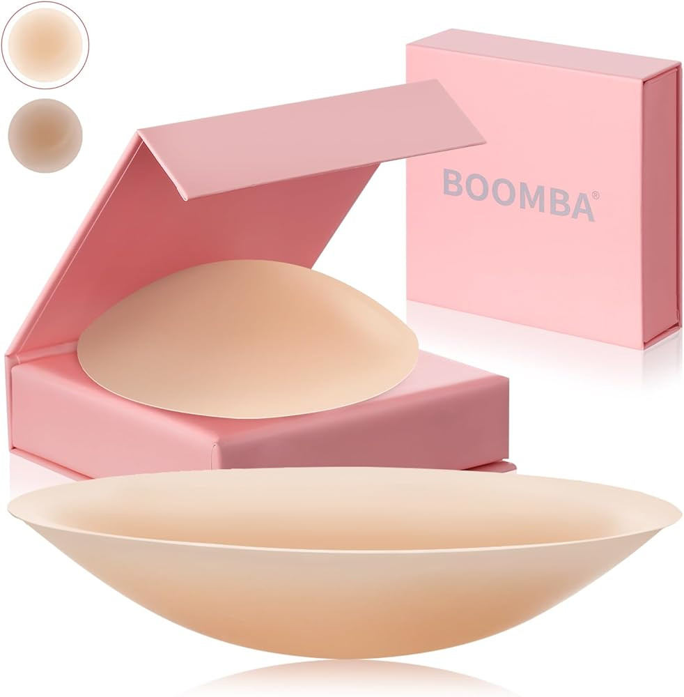 Boomba Nipple Covers Reusable Sticky Adhesive Silicone Pasties Nipple Covers Suitable for Travel ... | Amazon (US)