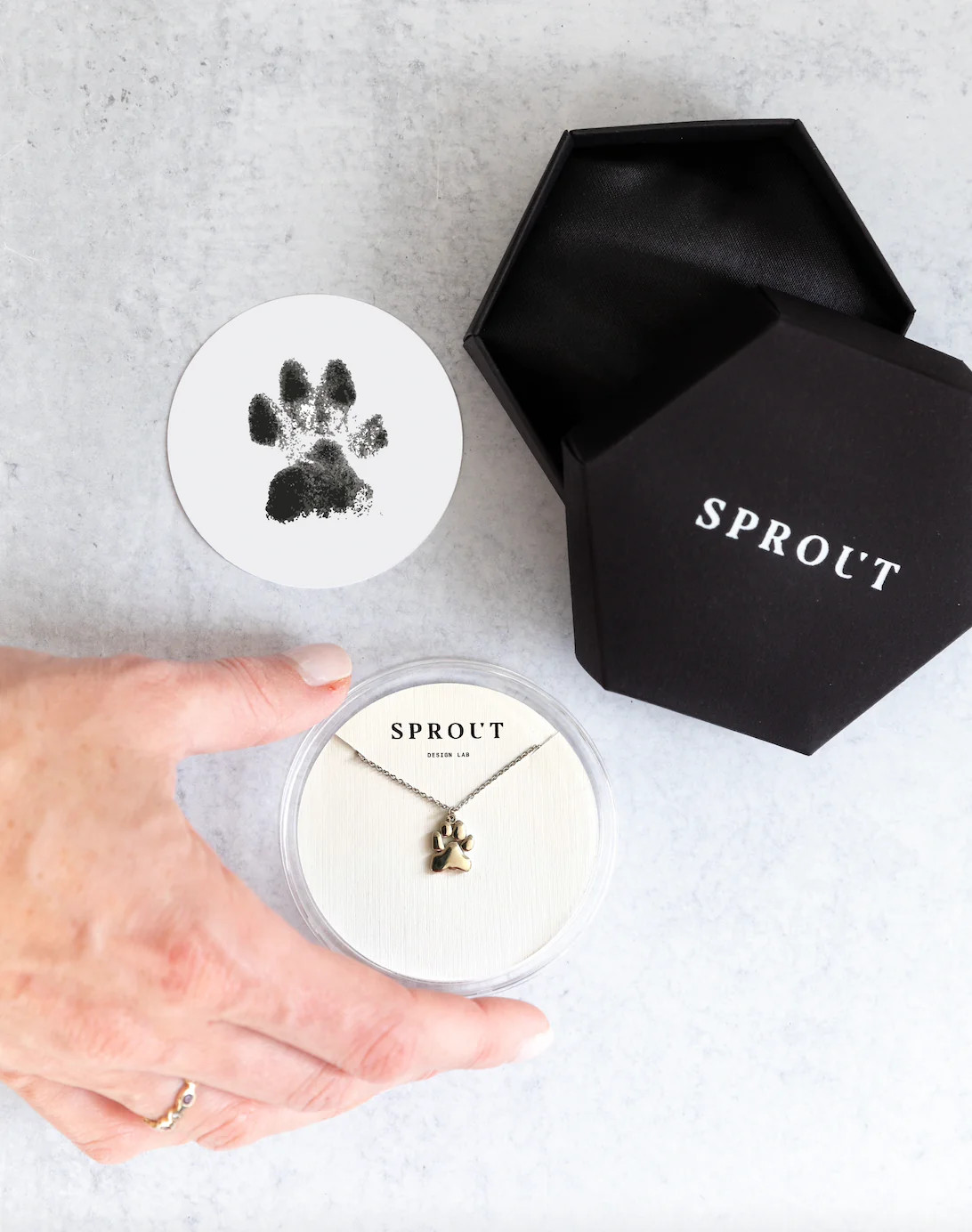 Custom Pawprint Necklace | Sprout Design Lab