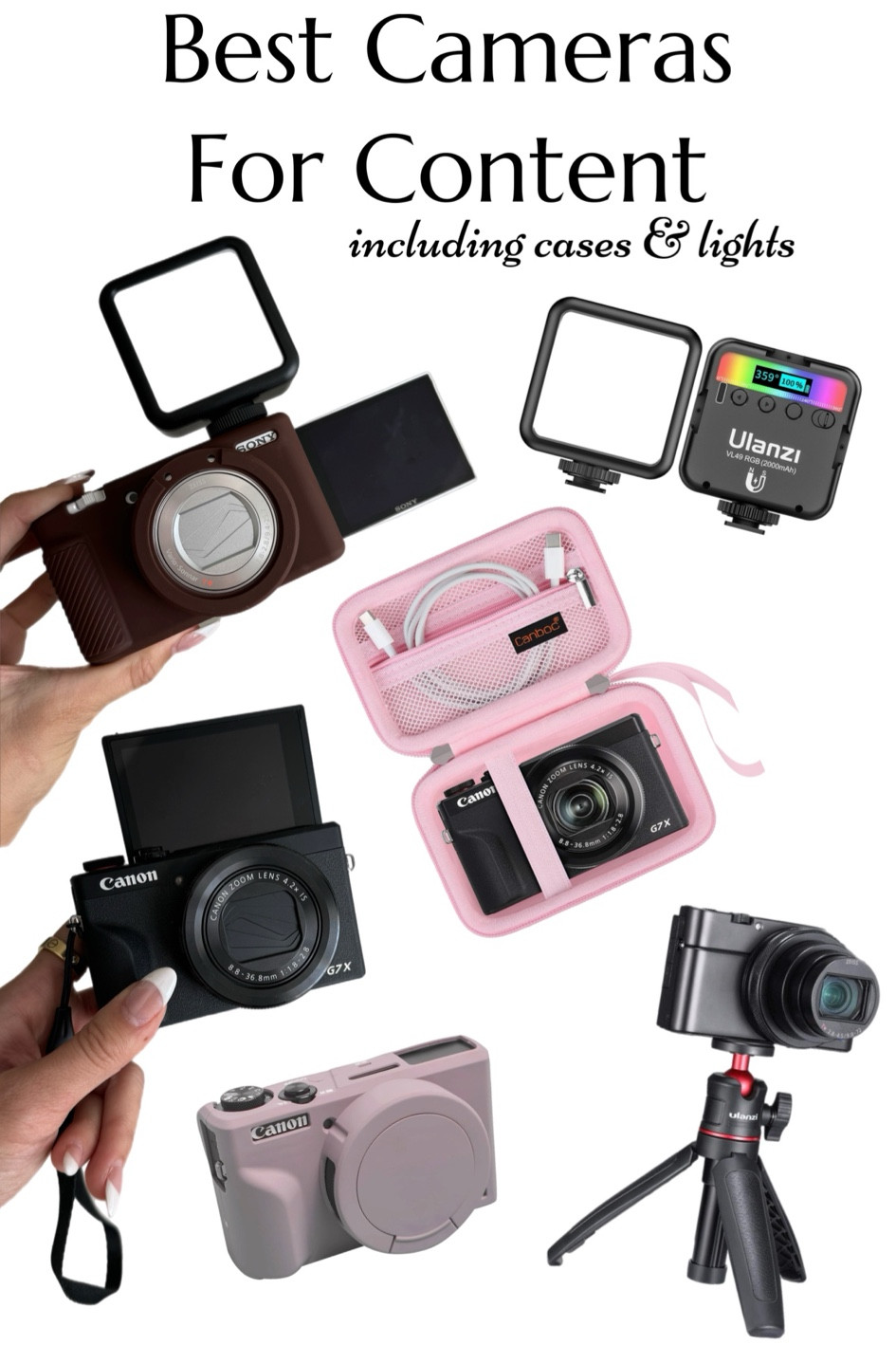 The BEST for creating content! 
Sony Camera - Best for videos
Canon Camera - Best for pics 

#LTKshoecrush #LTKbeauty #LTKhome