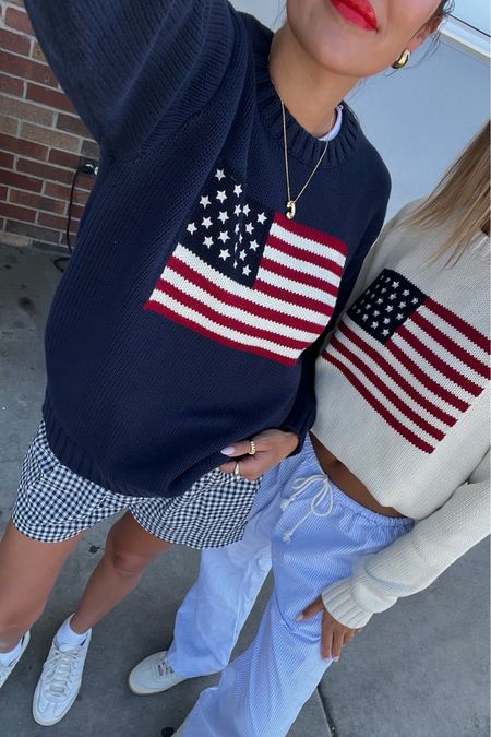 My American flag sweater is back in stock! It sold out fast last week so grab it while you can for your 4th of July outfit 🇺🇸✨

American flag sweater, USA sweater, Fourth of July sweater, Fourth of July outfit, patriotic sweater, summer outfit, John galt sweater, flag sweater, flag shirt, gingham boxers, boxer shorts, white pants, vacation outfit, Christine Andrew 

#LTKFindsUnder50 #LTKStyleTip #LTKSeasonal