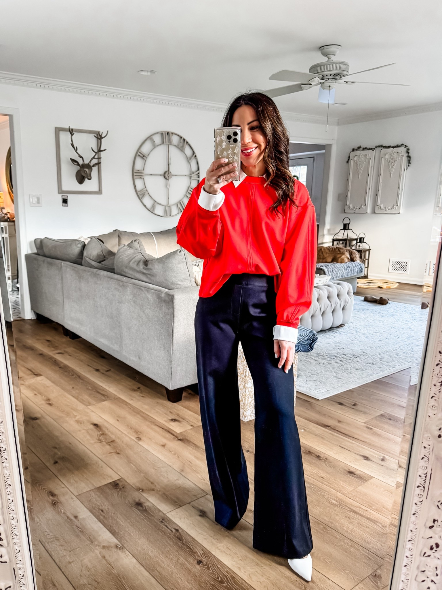 Use code TAMMYXSPANX for 15% off for new customers. #SpanxPartner @spanx 

Jeans small petite. Trousers small petite. Leggings small. Barrel pants small petite. Tops small. 
Black pants, trousers, work pants



#LTKOver40 #LTKPetite #LTKWorkwear
