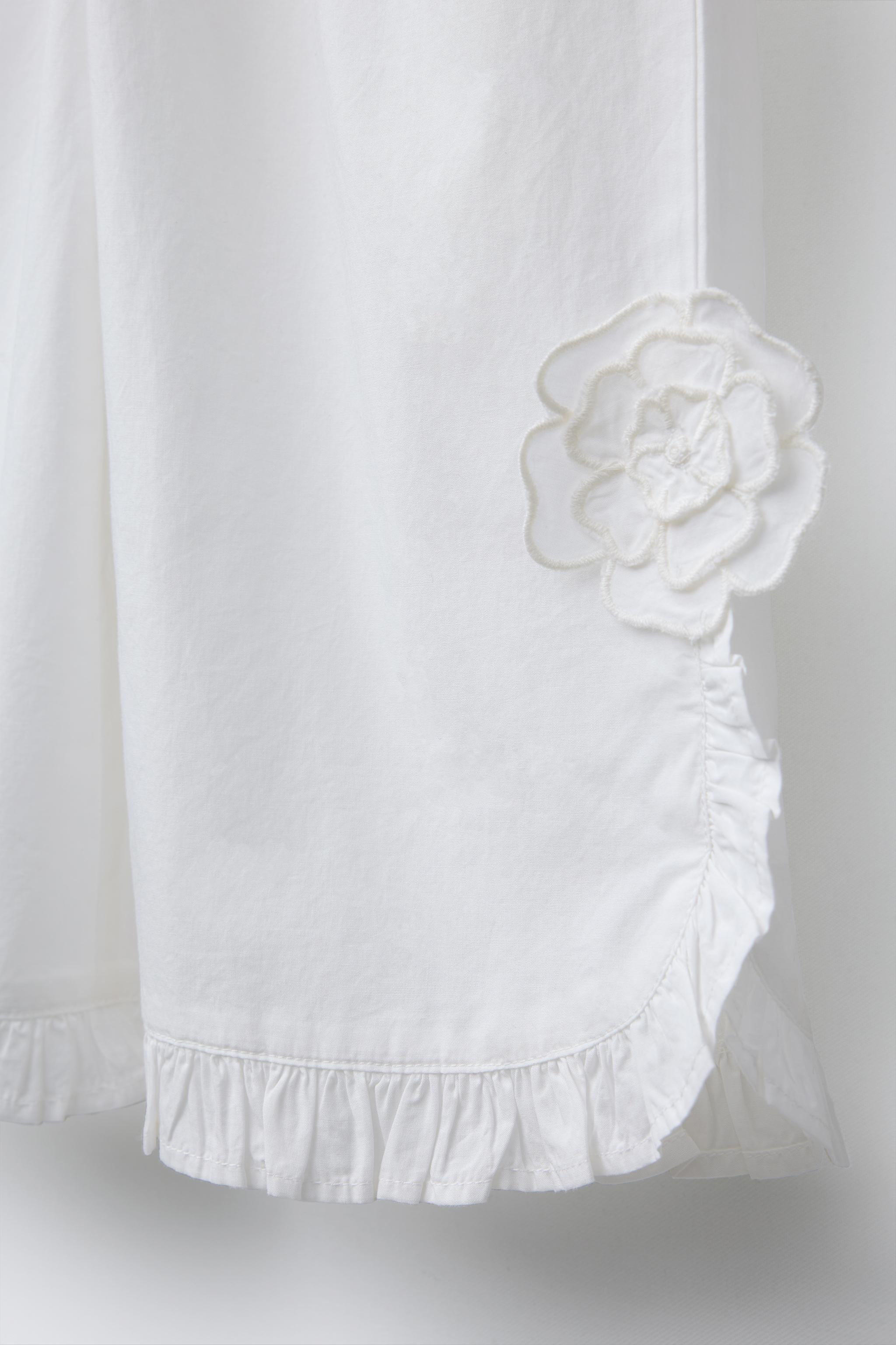 STRAIGHT LEG FLORAL PANTS | Zara US