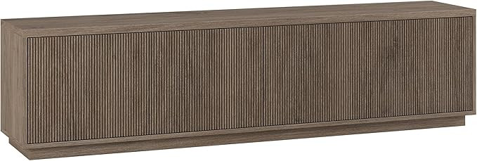 Henn&Hart Fluted TV Stand for TVs up to 85'' with 2 Concealed Ribbed Storage Cabinets and Adjusta... | Amazon (US)