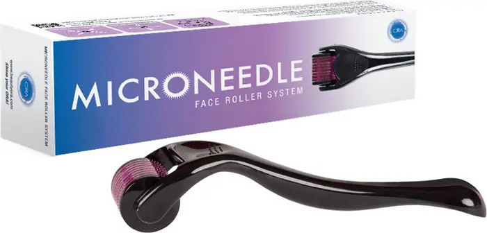 Facial Microneedle Roller System - 0.5mm Needle Depth - Purple Head/Black Handle | Nordstrom Rack