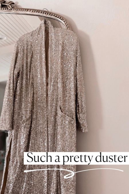 This sequin duster looks good with everything from jeans to dresses✨ 

Holiday dress
Holiday outfit 
Mirror Sale
#LTKSalealert 

#LTKsalealert #LTKHoliday #LTKunder100 #LTKCyberweek #LTKSeasonal