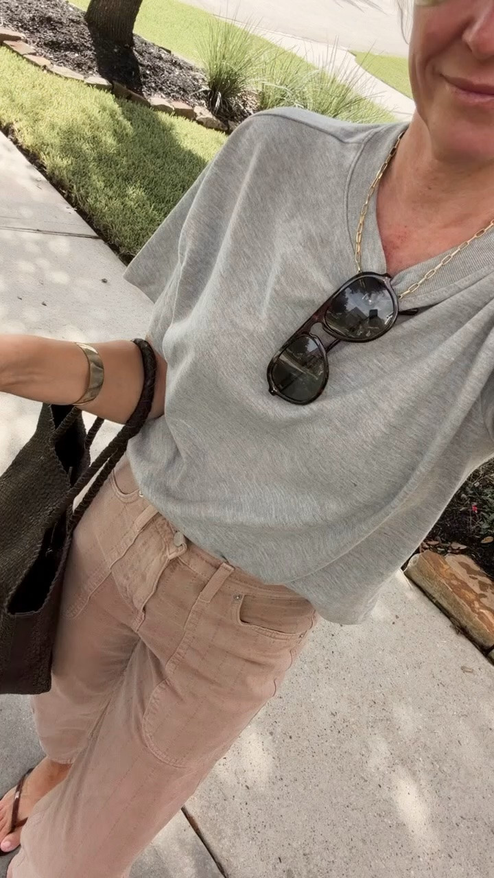 I love this color combination for that in between season. The soft grey top and warm tan jeans feel light enough for now, but the earthy tones already lean into fall.

grey top, tan jeans, neutral outfit, transitional fall outfit, early fall style, casual outfit, women’s denim, everyday outfit, warm neutral outfit, summer to fall style, casual fall fashion, hauteandhumid

#LTKootd #LTKSeasonal #LTKOver40