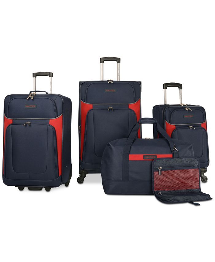 Nautica Oceanview 5-Pc. Luggage Set, Created for Macy's & Reviews - Luggage Sets - Luggage - Macy... | Macys (US)