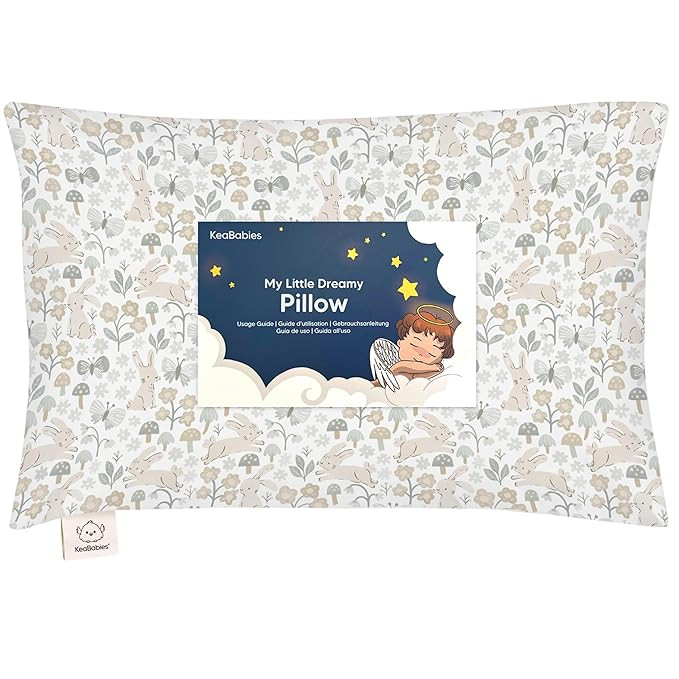 Toddler Pillow with Pillowcase - 13x18 My Little Dreamy Kids Travel Bed Pillows for Sleeping, Org... | Amazon (US)